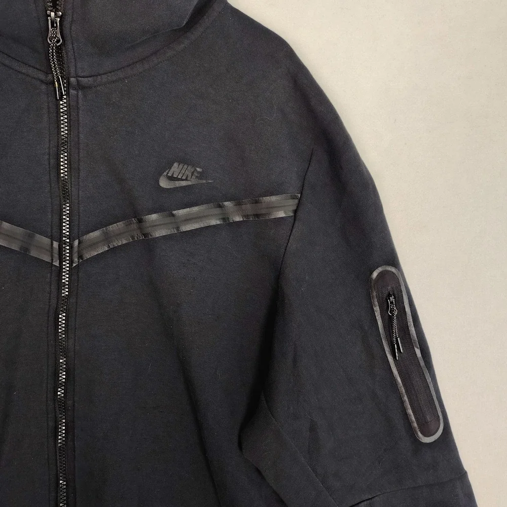 Nike Tech Fleece Full Zip Hoodie Black Mens XXL CU4489-010